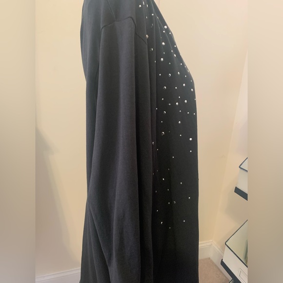 Catherines two top buy! Size 3X. One is black, other purple. Beaded in front - Picture 9 of 10